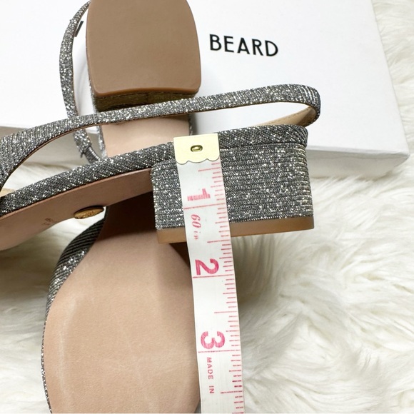 VERONICA BEARD Cecile Lurex Cap-toe Slingback Ballerina Kitten Heels 8.5 Italy - Picture 9 of 11